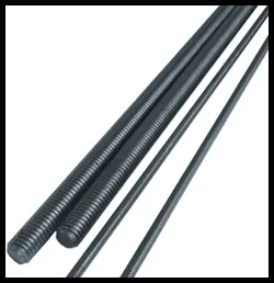 Set of Steel Threaded Rods of varying diameters